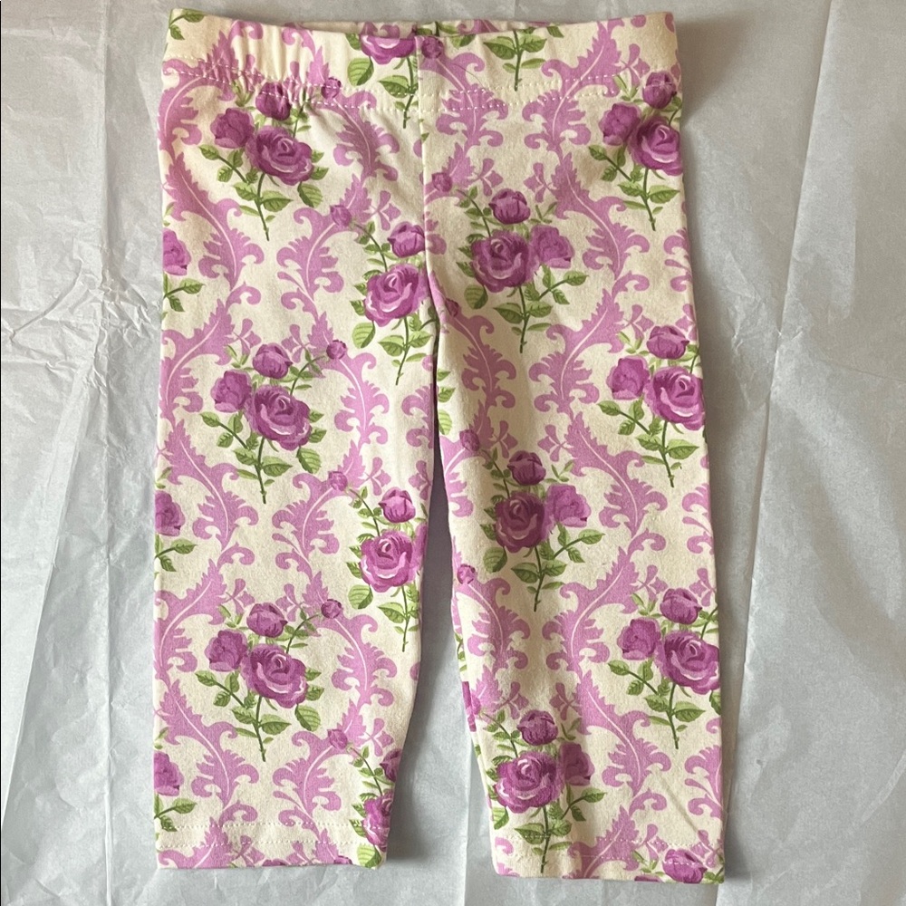 Rare Editions Pink Floral Kids Casual Bottoms